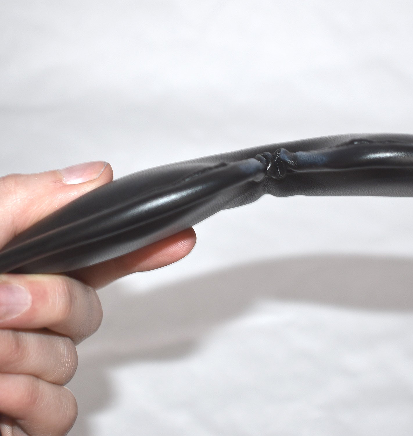 Maschera BDSM in ecopelle, benda per gli occhi unisex, regolabile