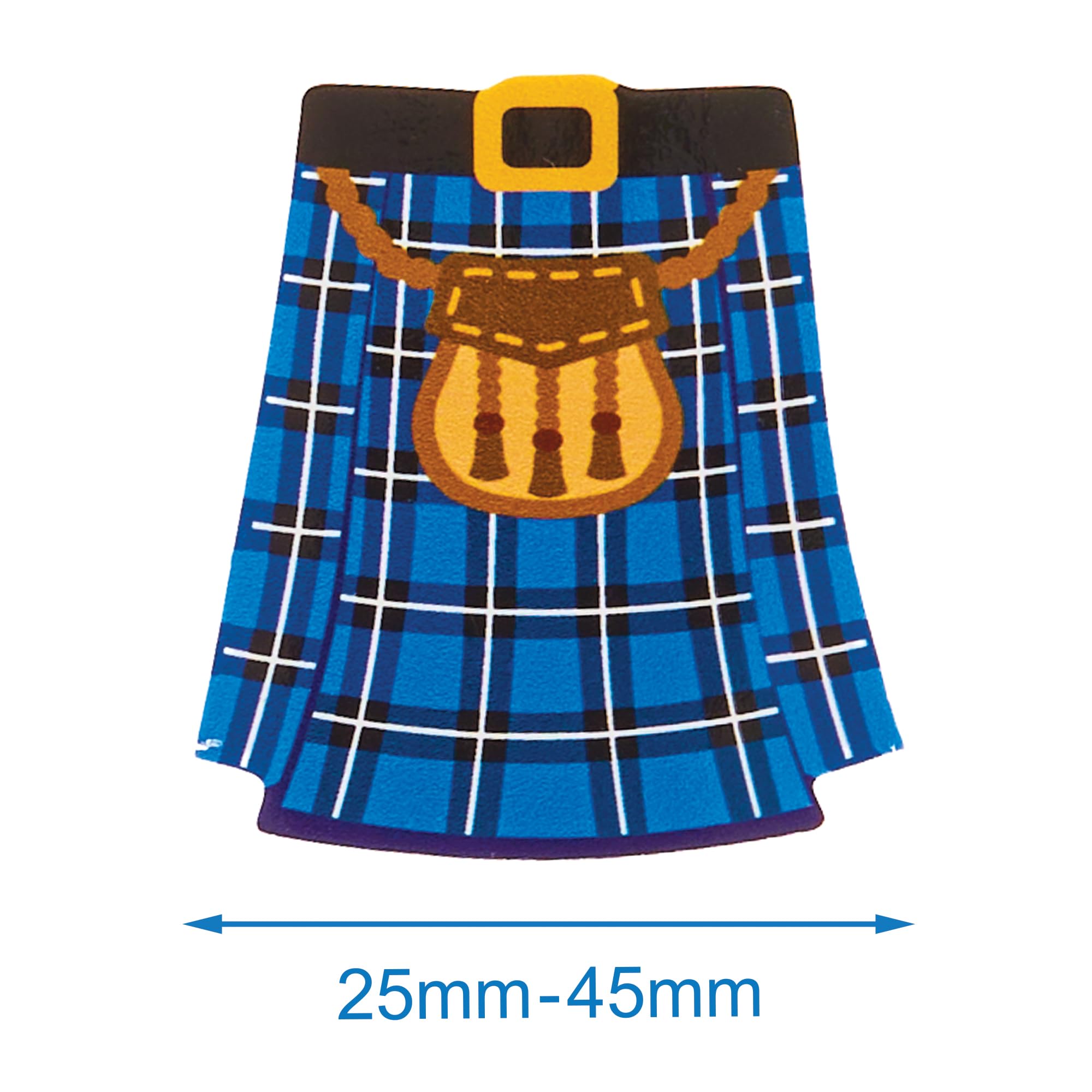 Baker Ross FX991 Scotland Foam Stickers - Pack of 150, Scottish Stickers for Kids Crafts and Cards, Multicolour, 25mm-45mm - Image 3