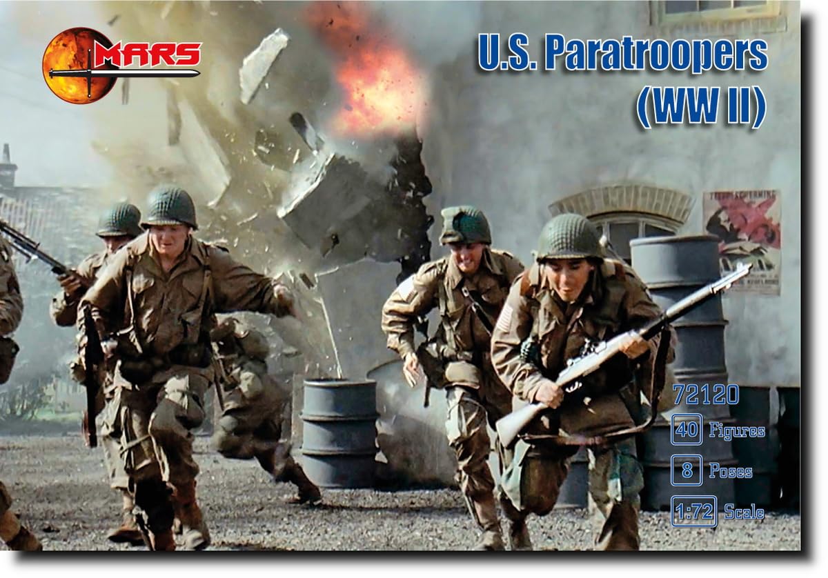 Amazon | マースフィギュア 1/72 WW2 アメリカ軍 パラトルーパー 8