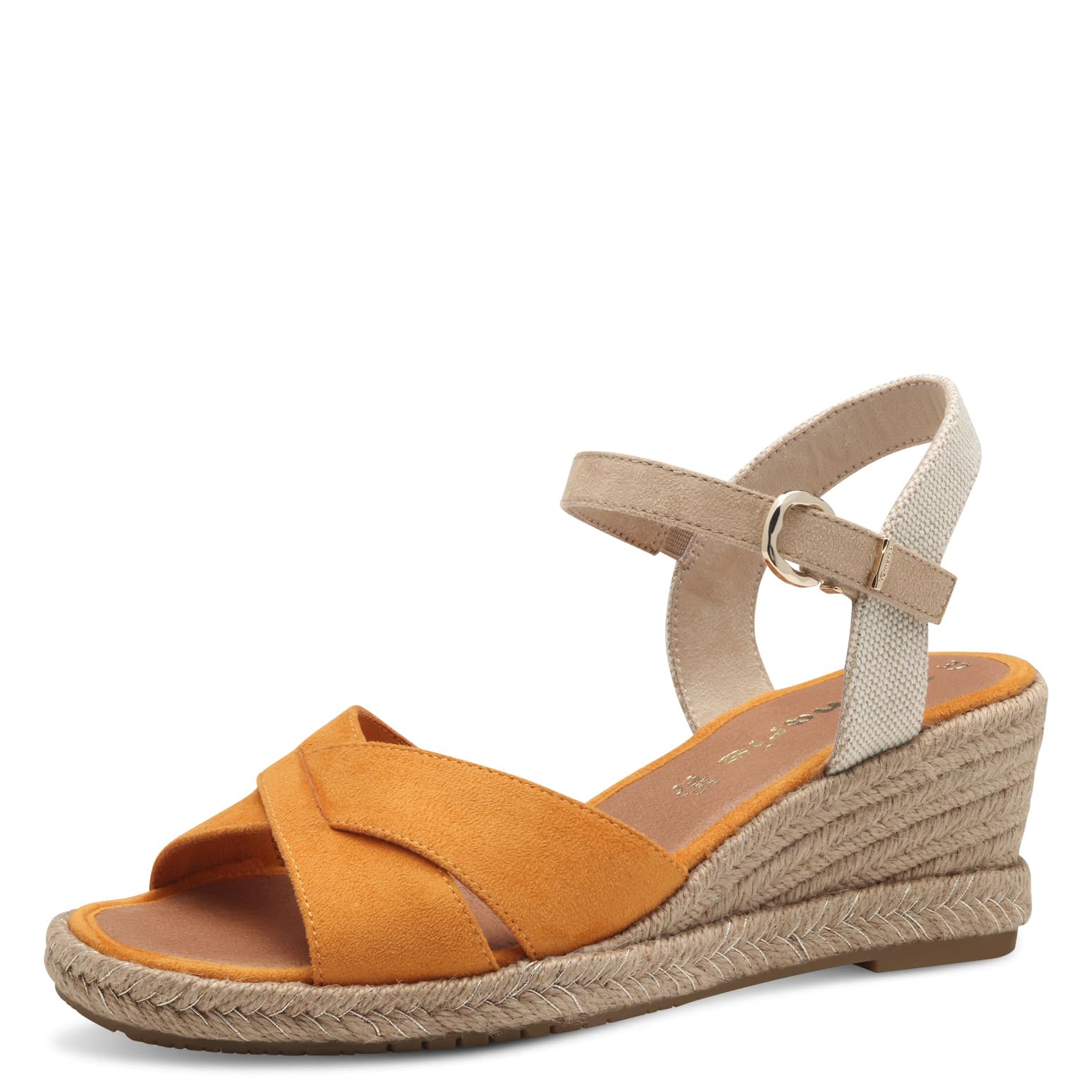 Tamaris Women's Wedge Heel Sandals, Orange Comb, 6.5 UK