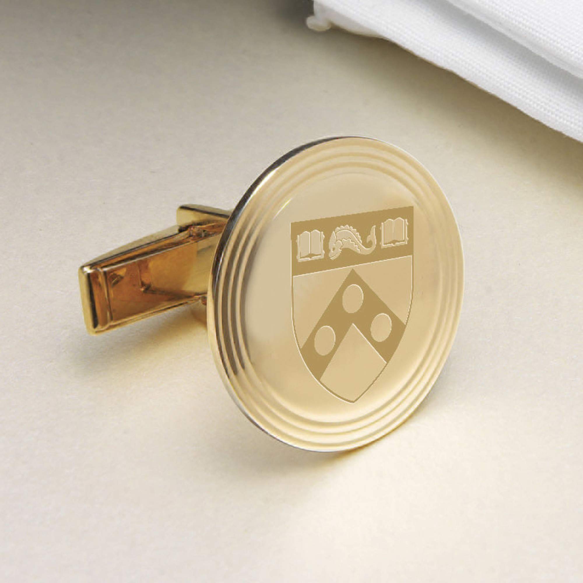 M. LA HART Penn 18K Gold Cufflinks