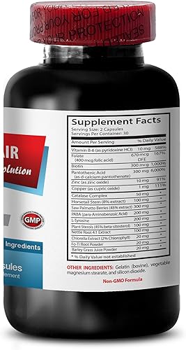 Miniatura 4 de Suplemento para el crecimiento del cabello, anti canas, ortiga para el crecimiento del cabello, suplemento anti canas, vitaminas para el crecimiento