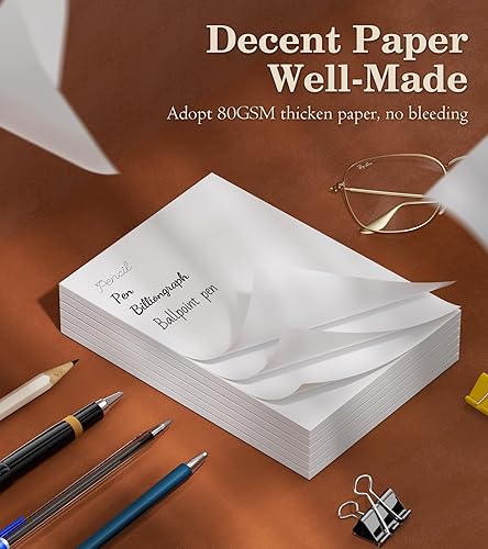 Miniatura 4 de Bloc de notas de 4 x 6 pulgadas, bloc de notas en blanco, 50 hojas por bloc de notas, juego de 6, bloc de notas pequeñas de papel blanco, notas de