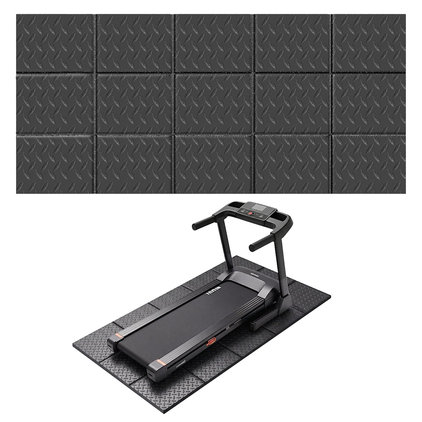 Tapete para cinta de correr de 79 x 39 pulgadas y alfombra protectora para bicicleta estática