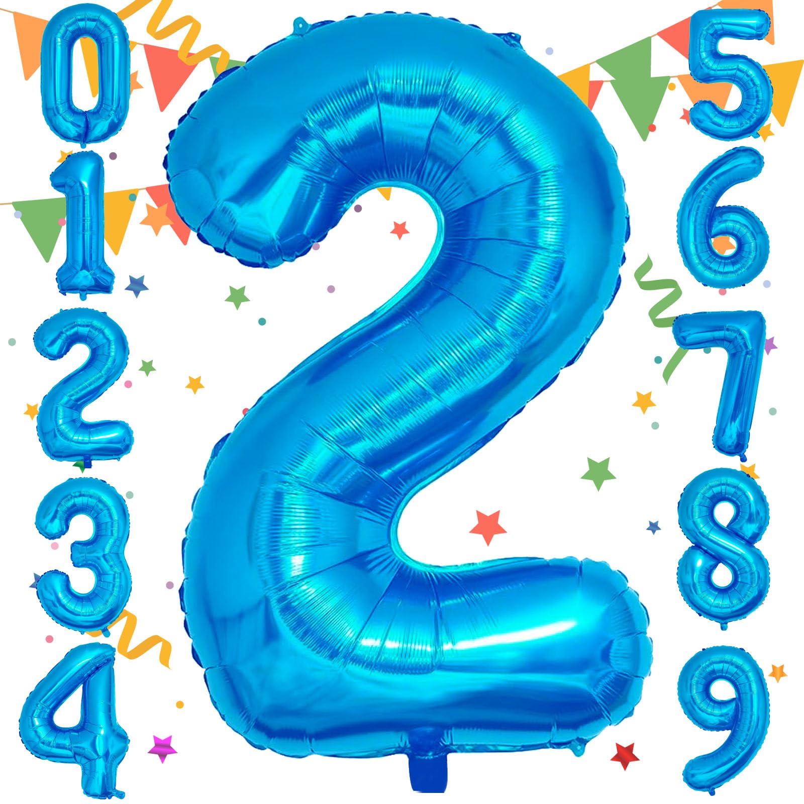 Amazon | Sekat 数字 バルーン 40インチ ブルー ナンバーバルーン 誕生