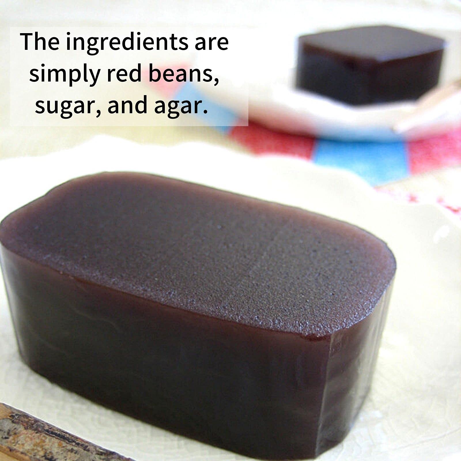 MIYANO FOOD Industry Yokan Sweet Red Bean Paste Cake Anko Flavor