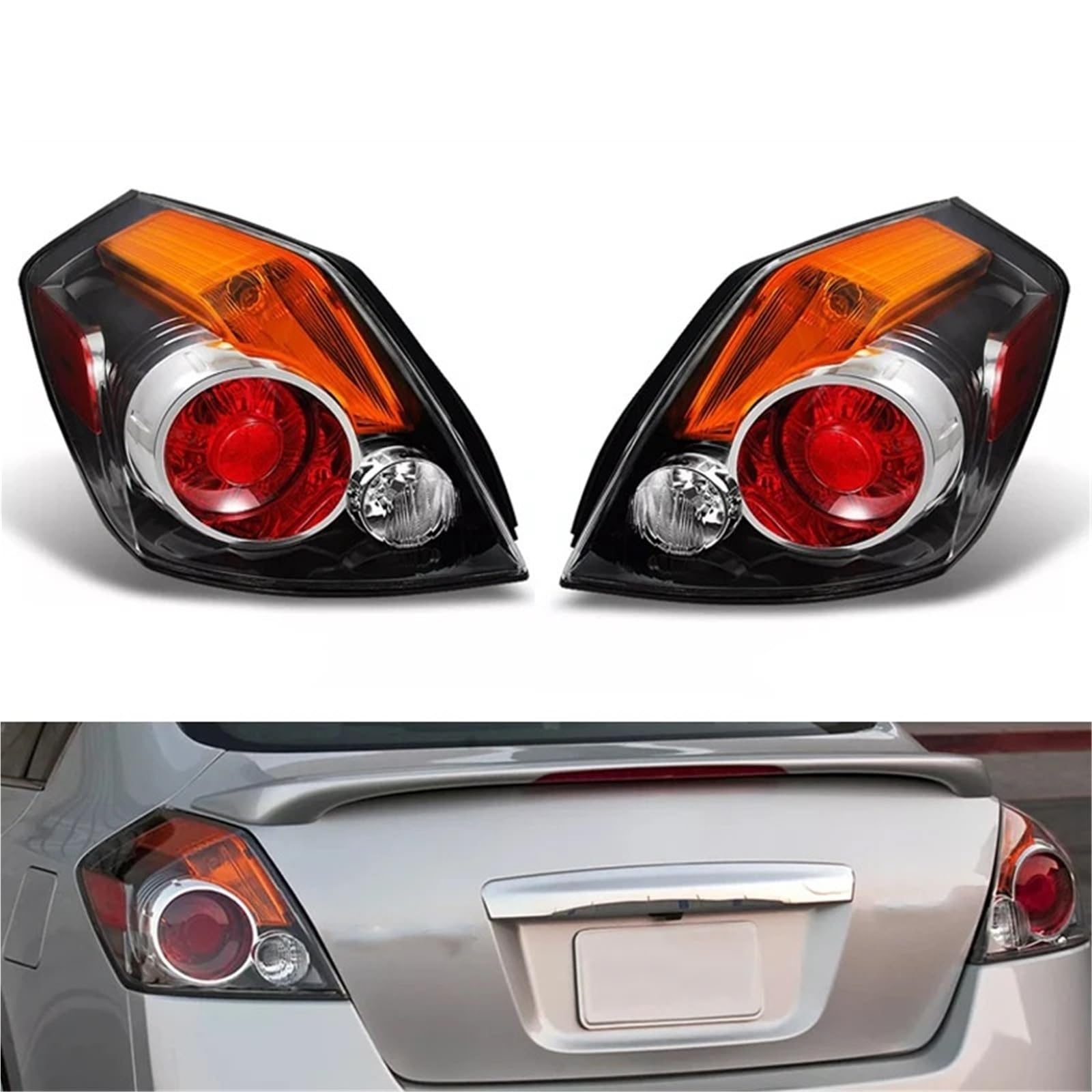 Lampa tylna zespolona Osłona tylnej lampy tylnej do Nissana Altima 4dr Sedan 2007-2012 Obudowa tylnej lampy tylnej bez żarówki tylne światła LED