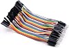 Antrader Breadboard Jumper Wires 40 Pin 10CM Male to Female Jumper Cable