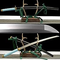 Vista 1 de hyourinmaru - Cuchillo de cosplay corta el alma, espada samurái japonesa realmente afilada, espada Katana de anime, hoja de acero al carbono 1045