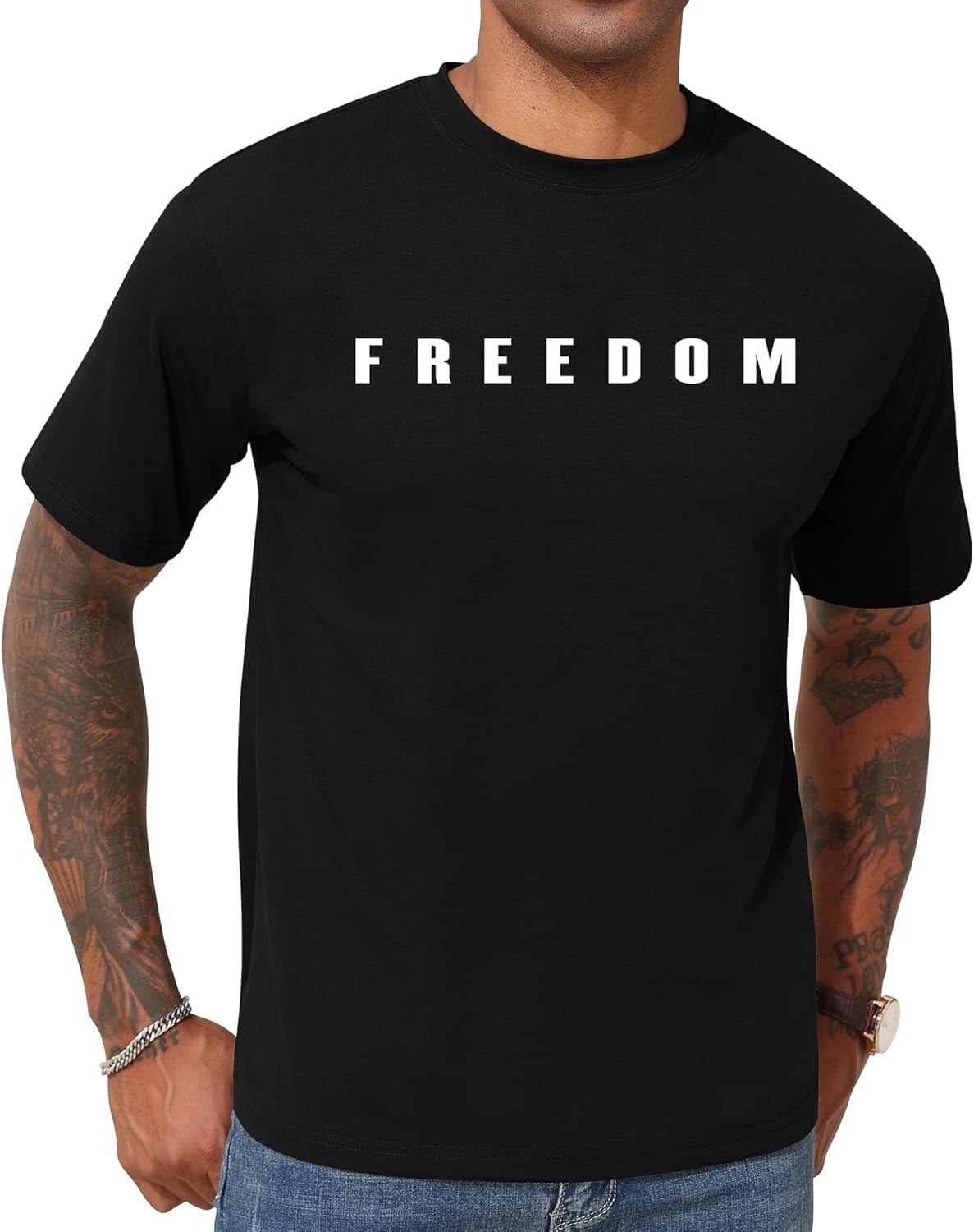 KESIHAN Freedom Shirt Charlie Kirk T Shirts American Patriotic Freedom Shirts for Men Casual Graphic Tees Top - Image 4
