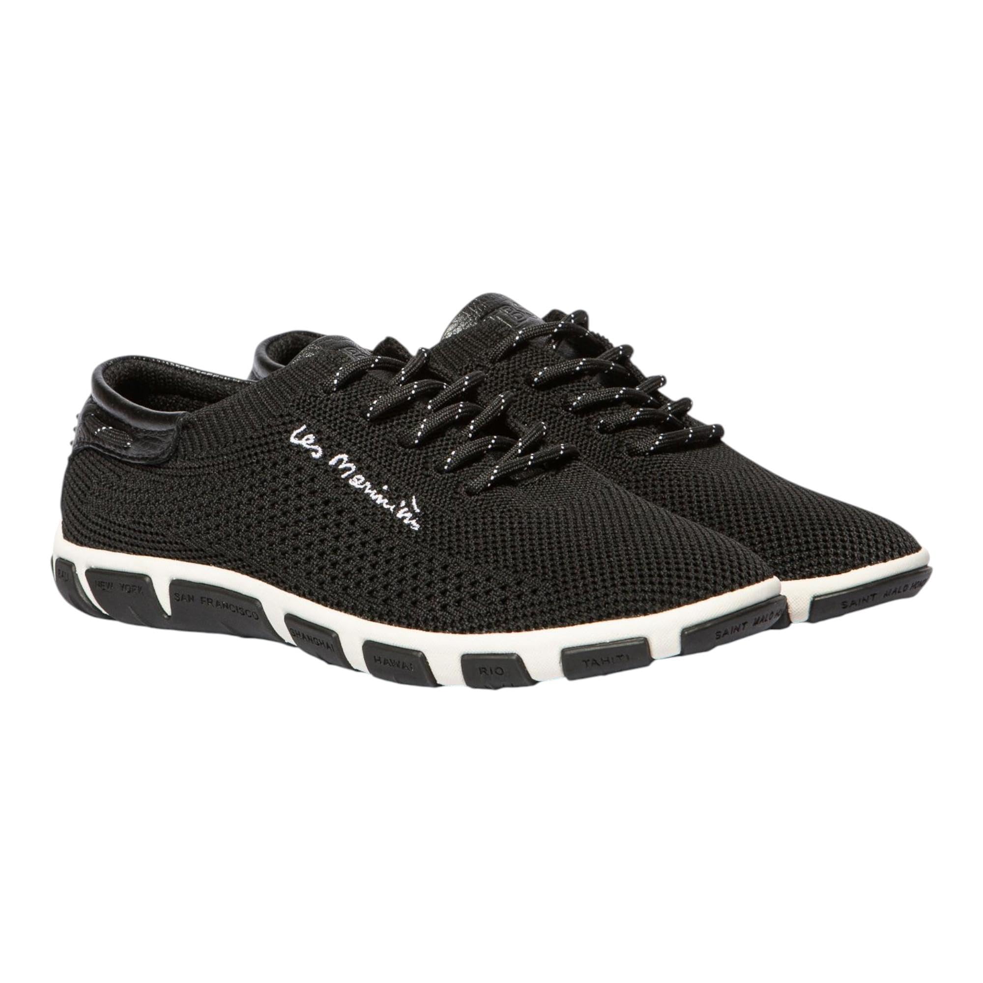 tbs Bootsschuh Jazaria Q7B04, Recyceltes Strickgewebe, Schwarz, Fußbett zum Wechseln Schwarz