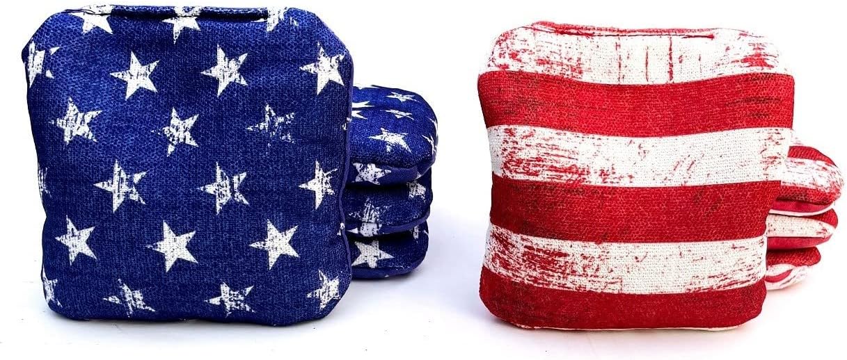 Professional Dual Sided Cornhole Bags - 16 oz 6x6