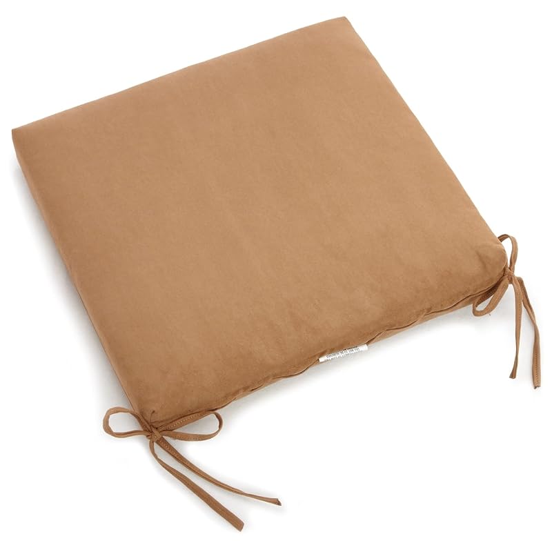 Blazing Needles Indoor Microsuede Chair Cushion, 20" x 19", Saddle Brown 1 Count
