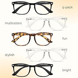 CCVOO Reading Glasses for Women/Men, Eyeglasses, Blue Light Readers for Women/Men, Computer Eye Glasses, Cheaters