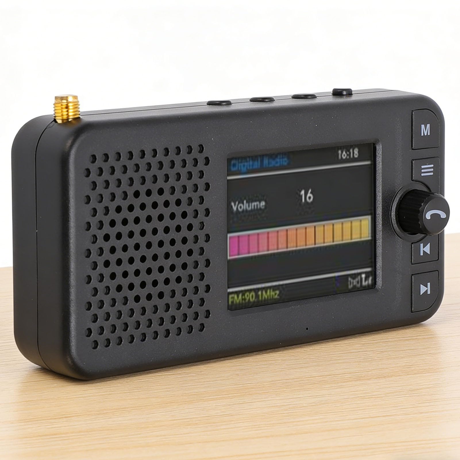 Bewinner Transmisor FM de Radio Digital Dab para Coche, Receptor Adaptador Dab con Pantalla LCD TFT de 2,4 Pulgadas, Bluetooth 5.0, Batería de 1500 MAh para Audio del Vehículo
