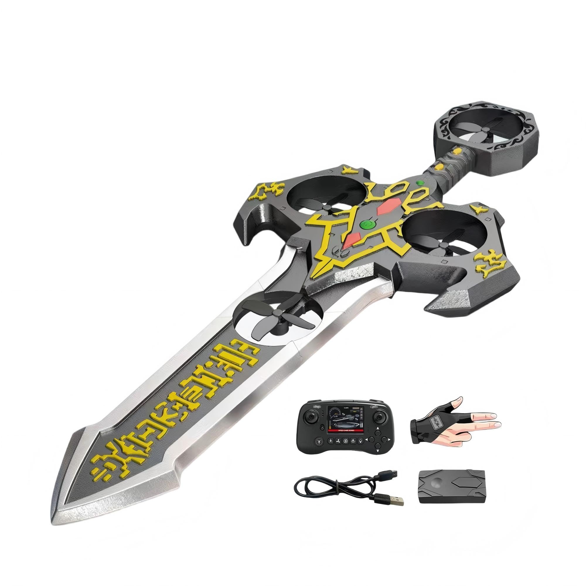 Amazon.co.jp: 幻御仙剣 ジェスチャー操作ドローン 光る飛剣トイ 子供