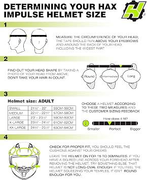 HAX Full Face Motorcycle DOT Approved Helmet with Dual Rear Wing and Pinlock Ready - Lightweight and Durable Motorbike Street Bike Helmet for Adults (Impulse Devour Black,S)