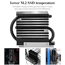 Thermalright HR-09 2280 PRO Black SSD heatsink, Double-Sided Heat Sink, with Thermal Silicone Pad for M.2 SSD PC and Computer,Desktop High Performance SSD Cooler gallery image