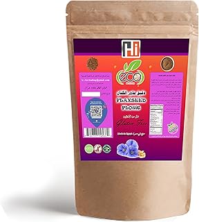 دقيق بذور الكتان الخام الخالي من الدهون من ايكو هيلثي - 1 كجم