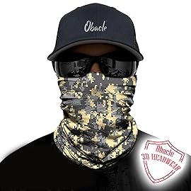 Obacle Neck Gaiter Face Mask Bandana for Dust Wind Sun Protection for Men Women