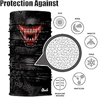 Vista 243 de Obacle - Tapabocas con cuello polar y de estilo de pañuelo contra el polvo y el sol para hombre y mujer