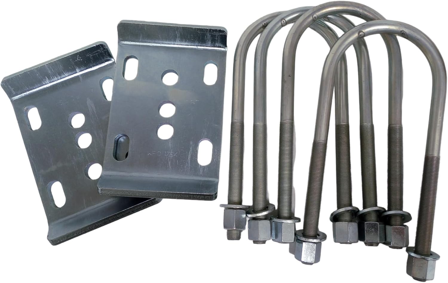 Rear Axle UBolt Flip Kit for 4.0” Axle Tube With 3.0” Wide Leaf Springs, Includes UBolts and Spring Plates