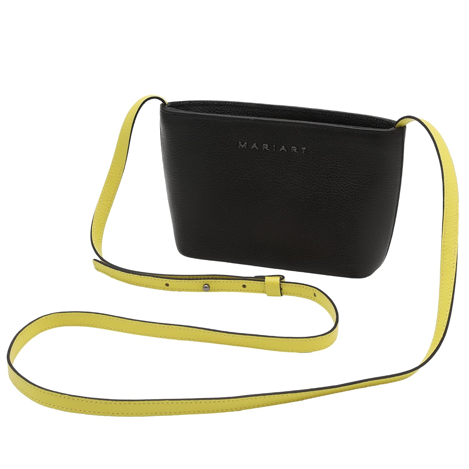 Bolsa de Couro Bovino Legítimo Feminina Transversal Mariart Mini Cristal