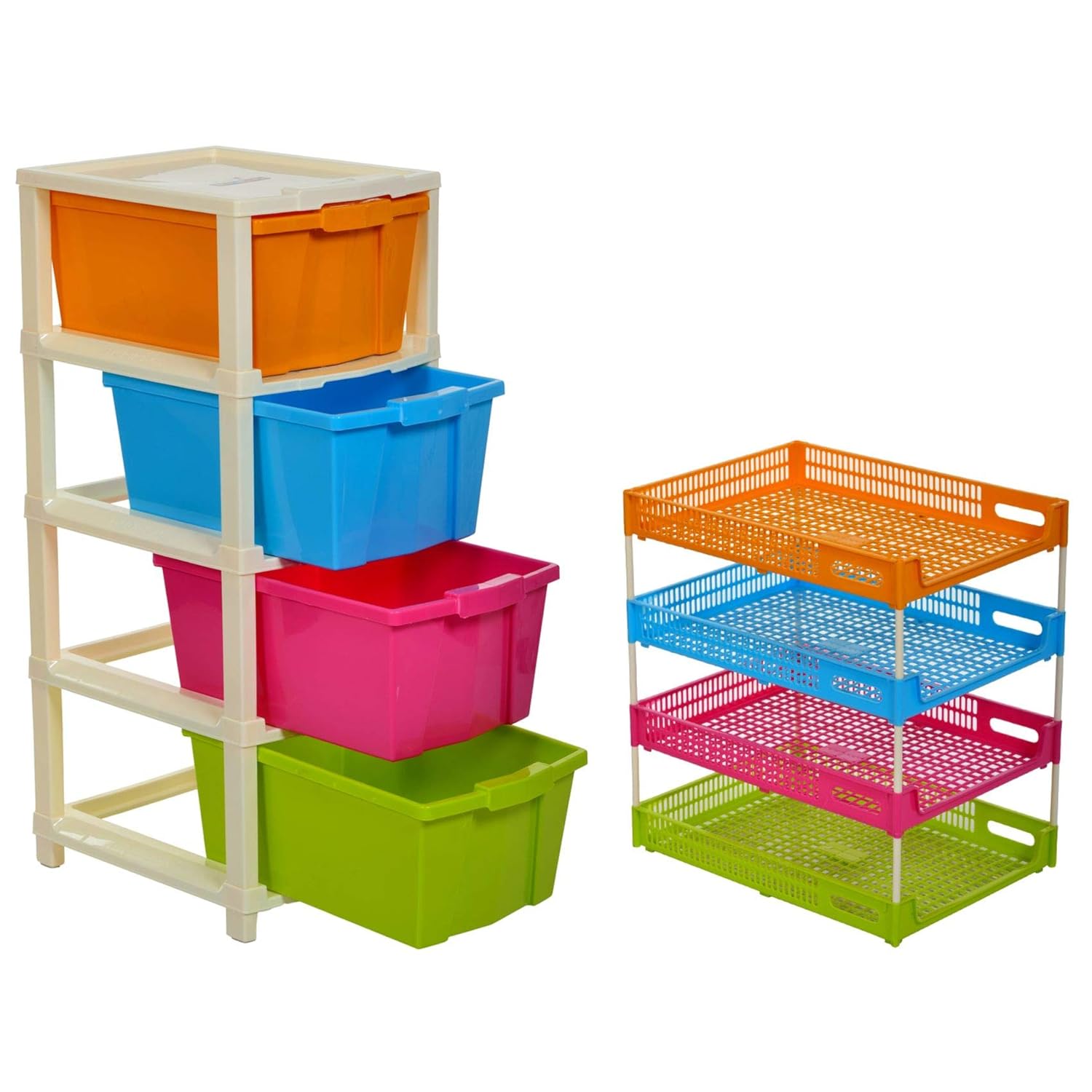 Joyful Plastic Storage Unit Amazon.in Home & Kitchen
