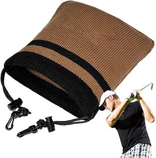 クラブヘッドカバー,伸縮性ニットドローストリングプロテクター - ゴルフアイアンヘッドカバー,コース ドライビングゲーム グラス練習 トレーニング アウトドア ホーム バックヤード スポーツ レクリエーション 競技用