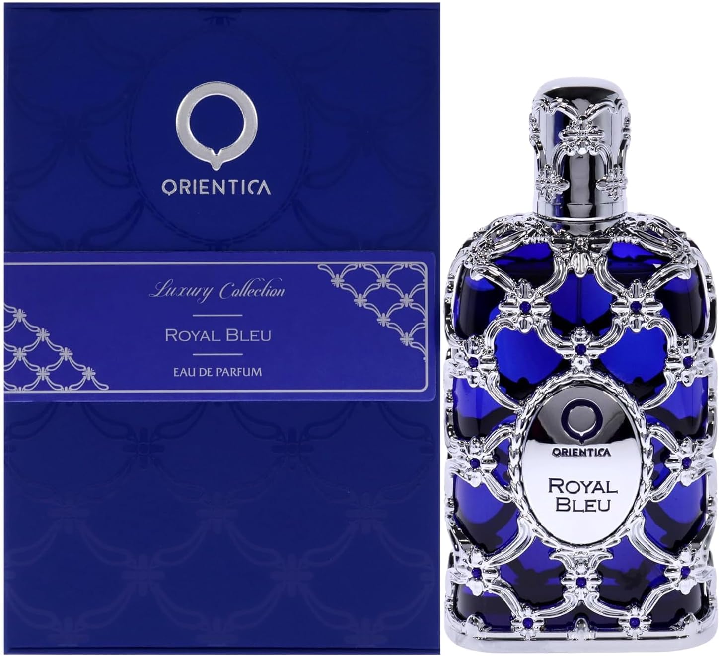 Orientica Luxury Collection Royal Bleu Eau De Parfum – Woody, Spicy, Vanilla, Cardamom, Bergamot, Lavender, Apple, Jasmine, Patchouli, Musk – Arabic Perfume for Men & Women – 5oz / 150ml