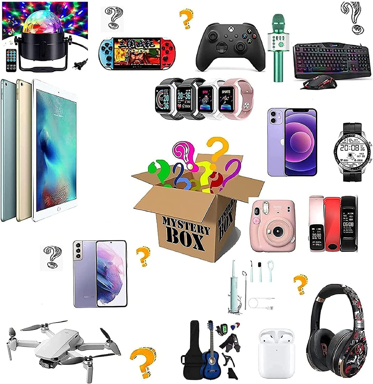 WJREGG Waglosmystery_Electronic_Box for Sale Computers Game Consoles Cell Phones You,e874,Black