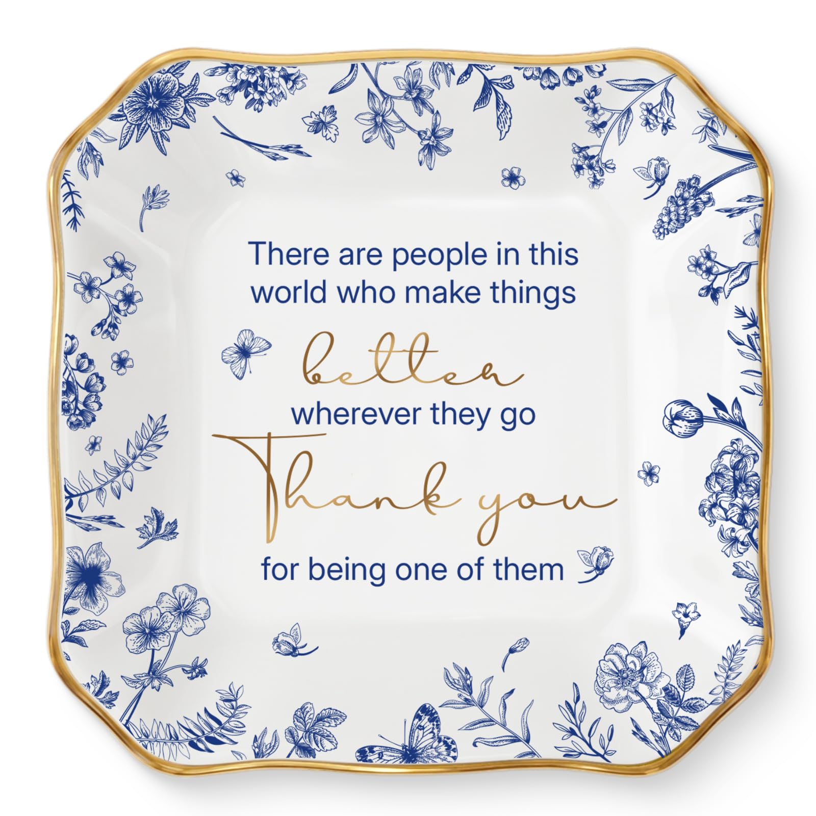 Teacher Gifts For Women, Thank You Gift, Retirement Gifts For Women, Leaving Gift For Colleagues, Teacher Appreciation Presents Farewell for Coworker, Nurse, Staff, Jewelry Dish