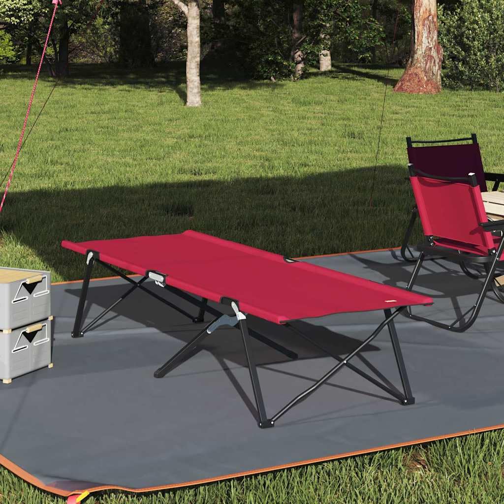 INLIFE Klapp Schlafbett fürs Camping Rot 206 x 76 x 74 cm Ox Stoff,Sportartikel,Outdoor-Aktivitäten,Camping & Wandern,Camping-Möbel,Feldbetten,Rot,7.6 KG,42003164