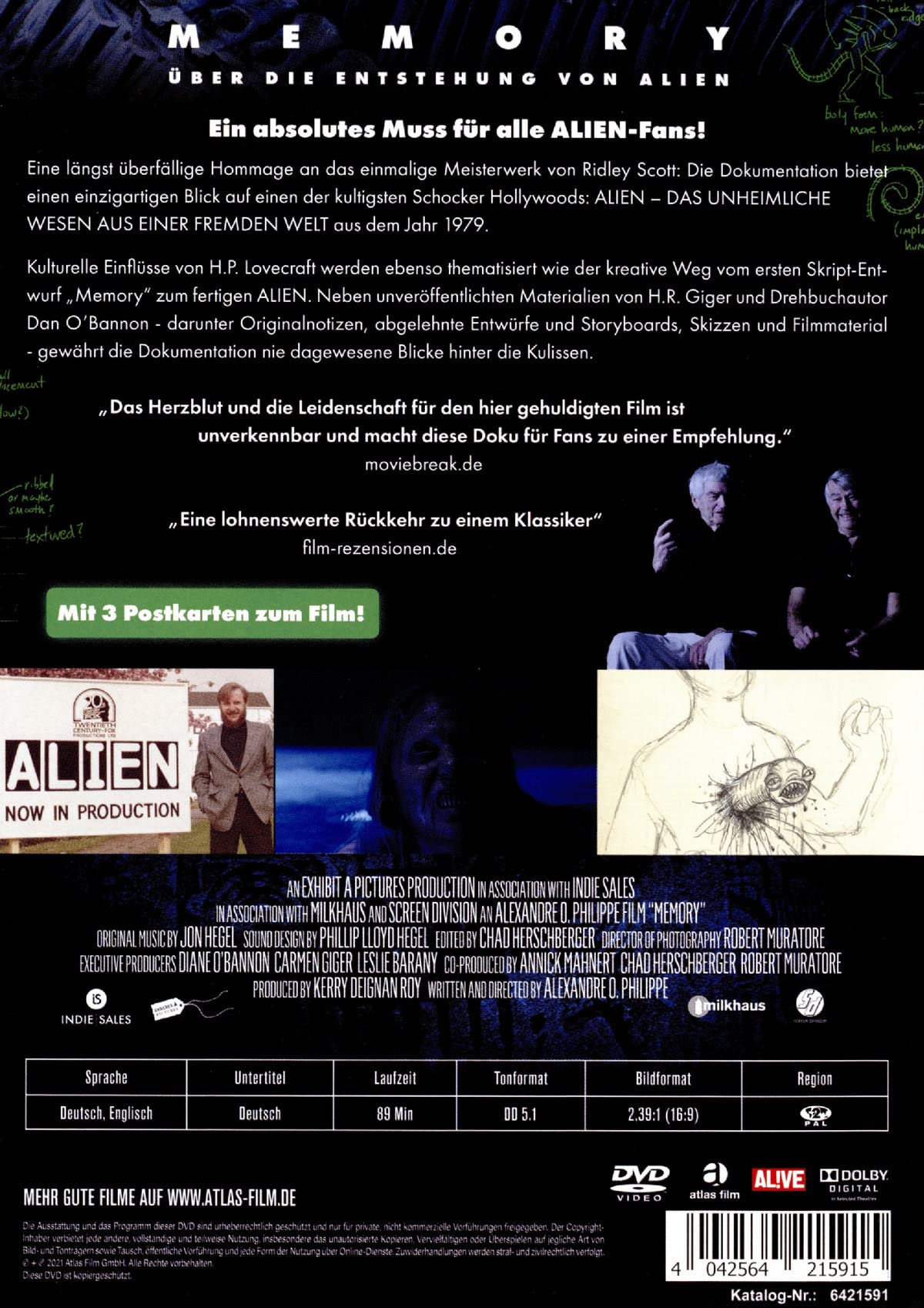 Image secondaire de Memory : L'Origine d'Alien - Documentaire DVD