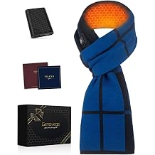 Men's Heated Scarf, 6000mAh Portable Fast Charge Large Capacity Battery