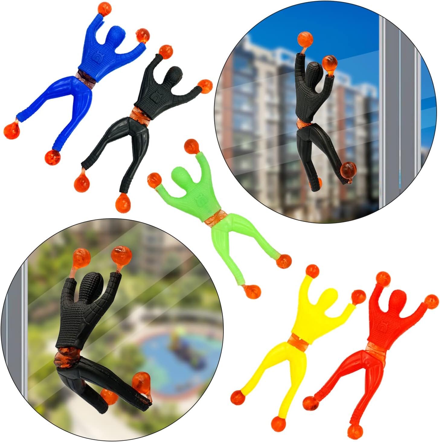 DoDoMagxanadu 14 Pack Assorted Stretchy Sticky Toy Easter Basket Stuffers Kids’Party Favor Packs, Stretchy Sticky Hand Basket Fillers Novelty Fidget Toy for Boys and Girls