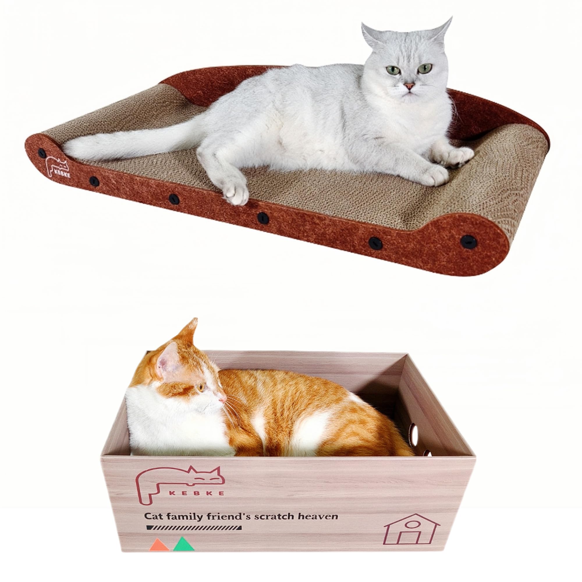 Protector de sofá Extragrande de 76 cm con Almohadilla para rascar de 44,5 cm, Protector de Muebles Duradero para Gatos de Interior