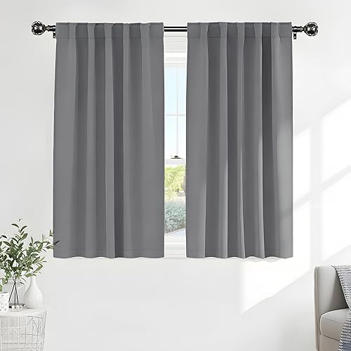 Miniatura 13 de PONY DANCE Cortinas opacas para habitación infantil - Juego de paneles de cortina con aislamiento térmico, cortina con pestaña oculta/bolsillo para