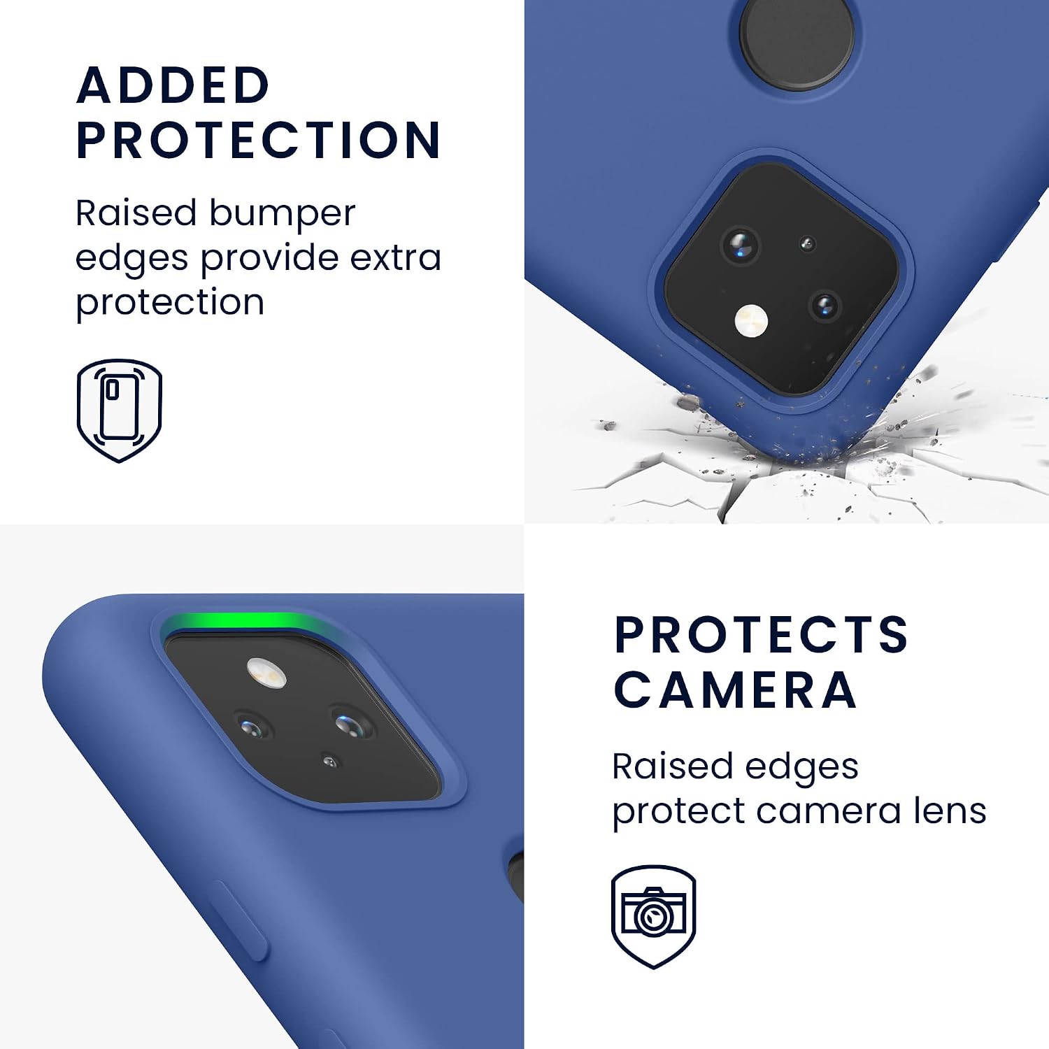 kwmobile Case Compatible with Google Pixel 5a 5G Case - TPU Silicone Phone Cover with Soft Finish - Cornflower Blue
