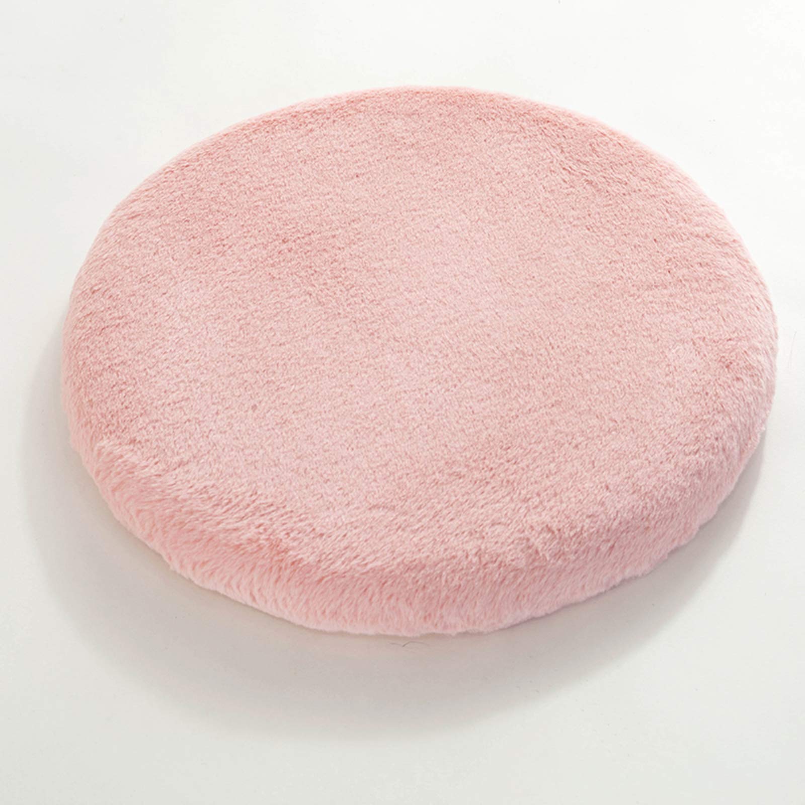 Cuscino per sedia in memory foam, per casa e ufficio, rotondo, antiscivolo, per rilassarsi, meditazione e tappetino, morbido e confortevole, colore rosa, 35 x 3 cm