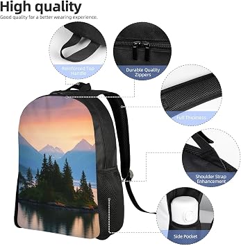 Travel Backpack Lightweight Casual Daypack for Men Women Wild Goose Island Backpack Waterproof Laptop Backpack