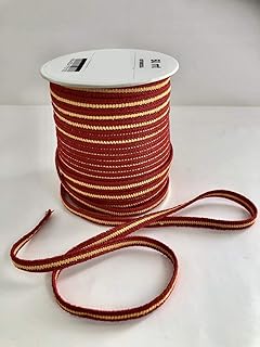 Bobina cordon mascarillas elástica 50mts cuerda redonda suave de 7mm de grosor. Cinta para ropa, mercería, tela, bricolaje casa. bandera españa