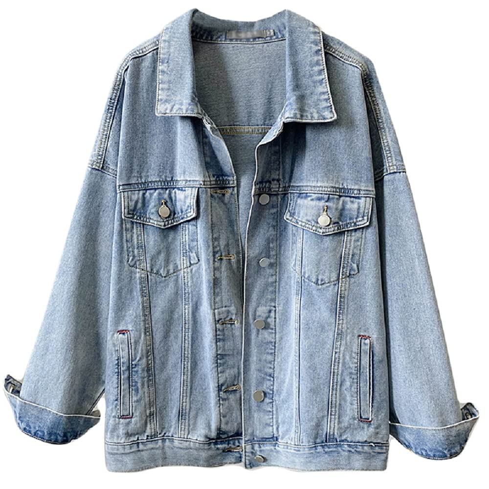 TangDao Chaqueta vaquera para mujer niña, chaqueta de entretiempo chaqueta vaquera para primavera otoño