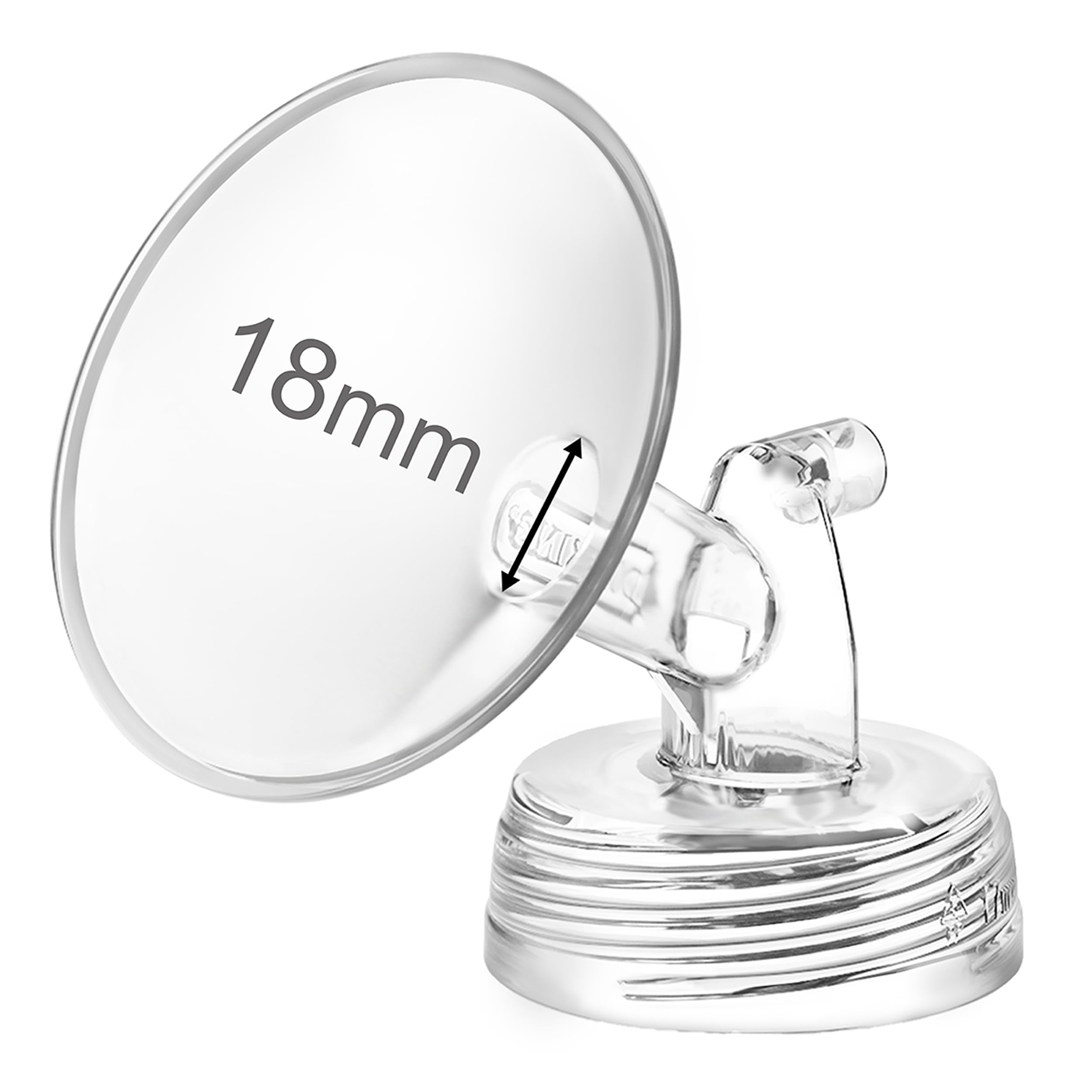 DIFKING 18mm Single Wide-Mouth Flange for Spectra S1/S2 Pumps; Replaces Spectra Shield; Compatible with Spectra Syndergy Gold (18mm Flange)