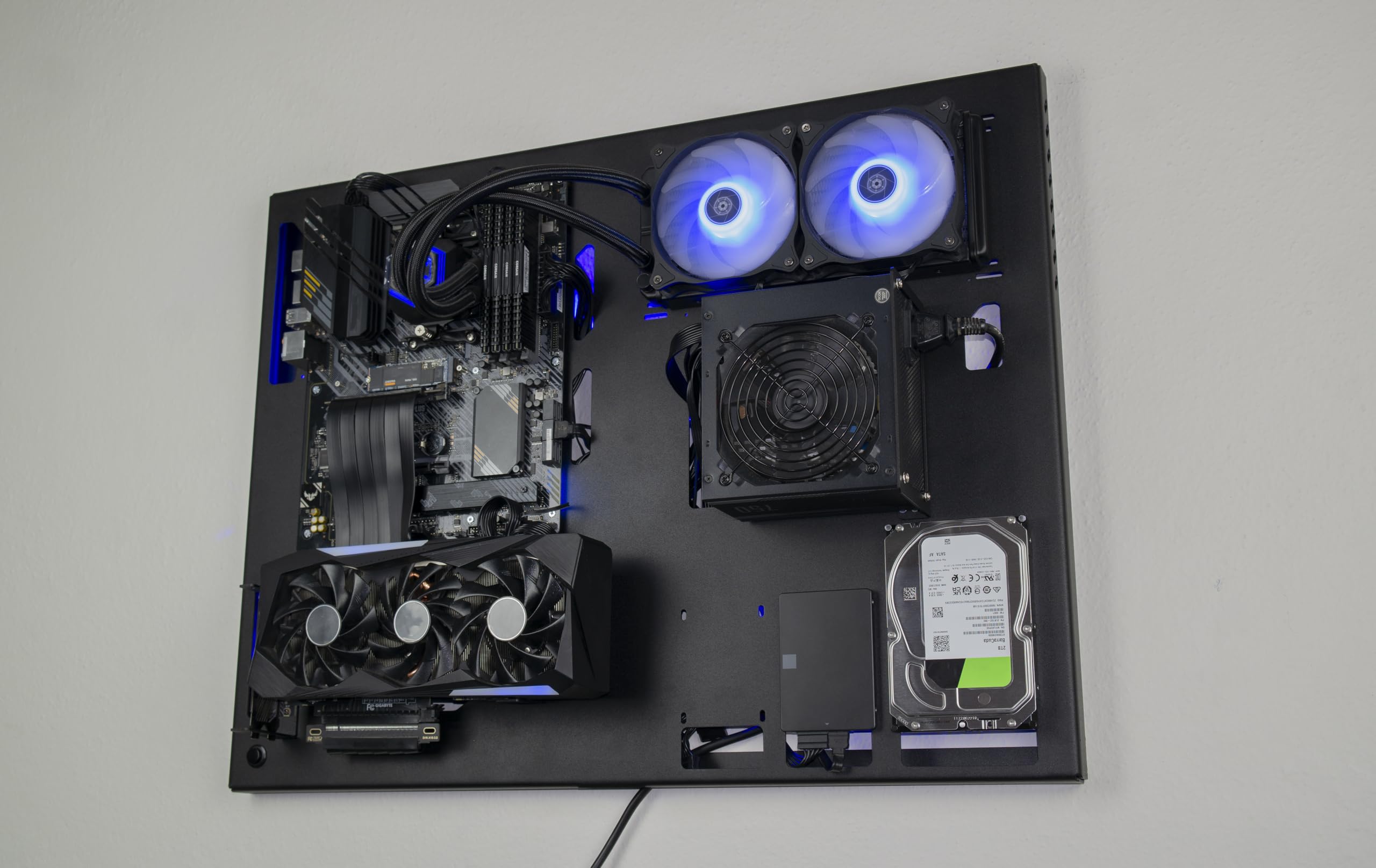 ABK Design, custodia per pc da parete, custodia per pc da gioco