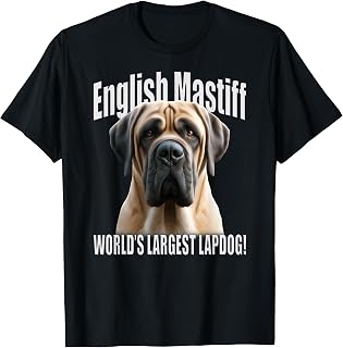 English Mastiff - World’s Largest Lapdog! - Fawn Mastiff T-Shirt