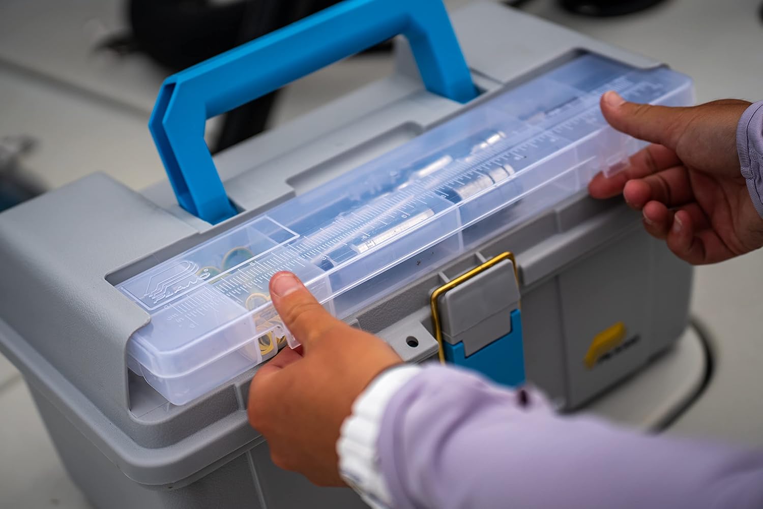 Marine Tool Box Gray Blue