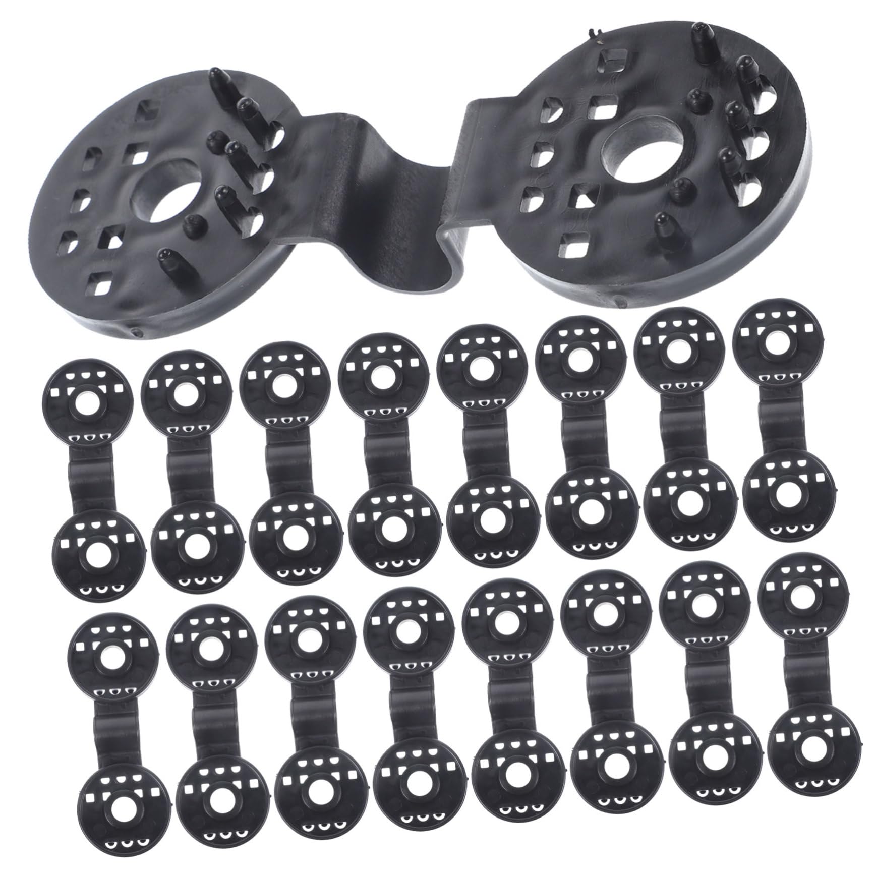 IMIKEYA Robuste Schattierungsnetzclips Einfache Befestigung aus Kunststoff 100 Stück Sicherer Sonnenschutznetz Klemmverschluss für Sommerferien bei Outdoor Aktivitäten
