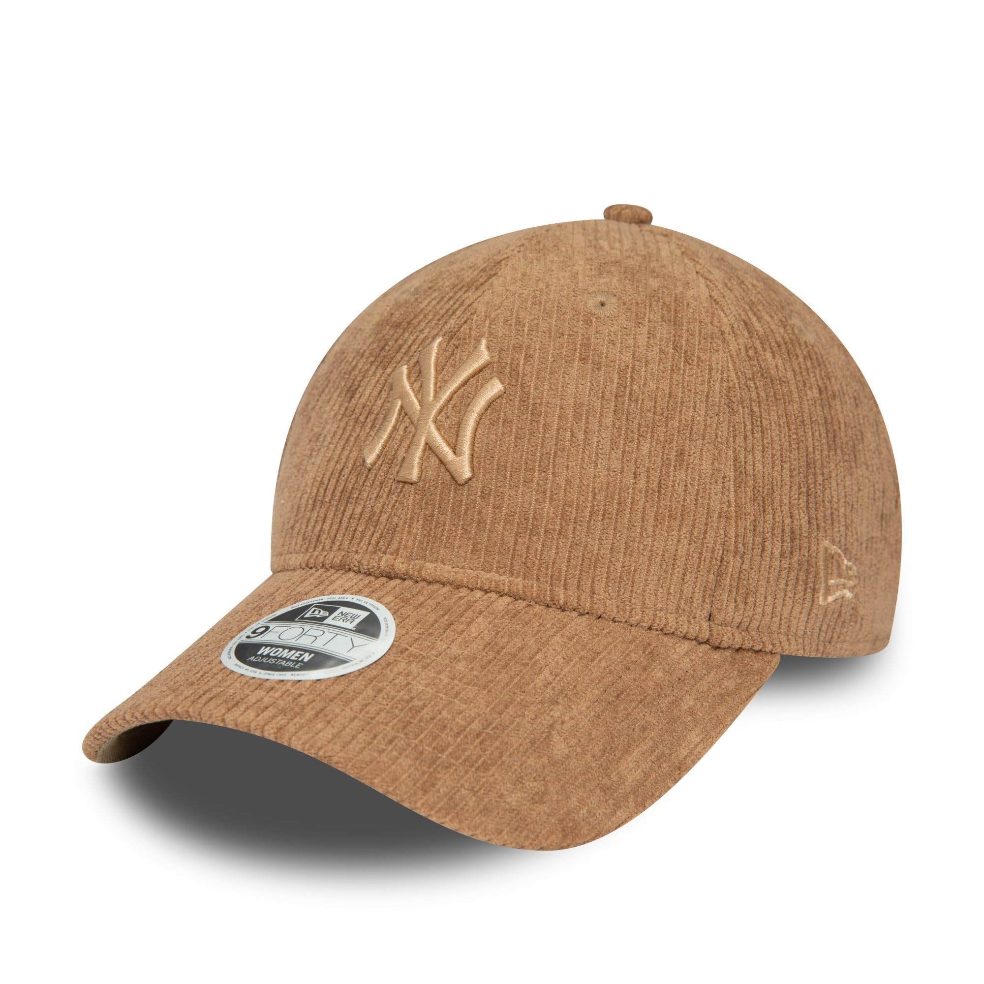 New Era Women's New York Yankees Cord Cap#37480 New York Yankees 9Forty Cap Brown