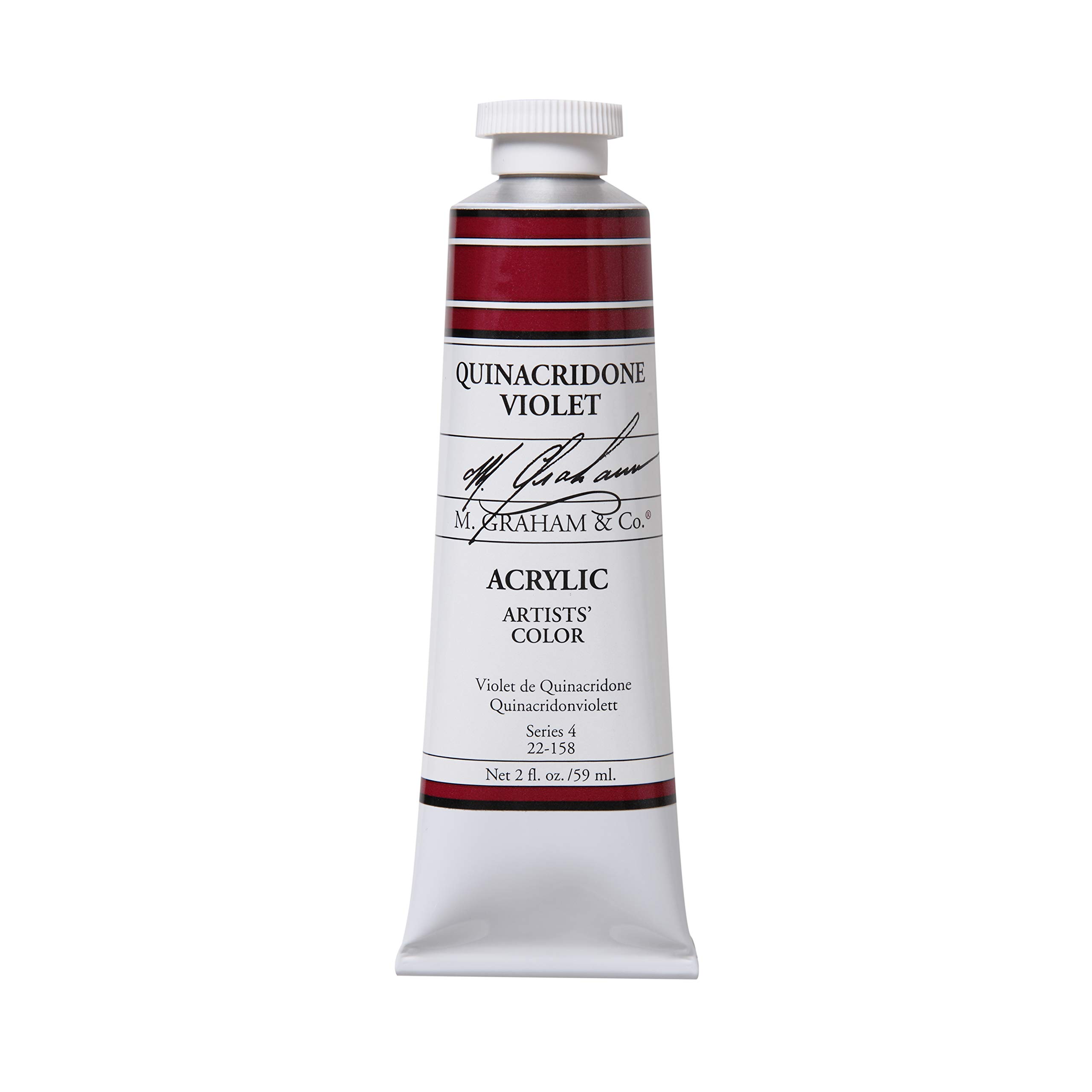 M. Graham 60ml Tube Acrylic Paint, Quinacridone Violet